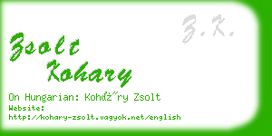 zsolt kohary business card